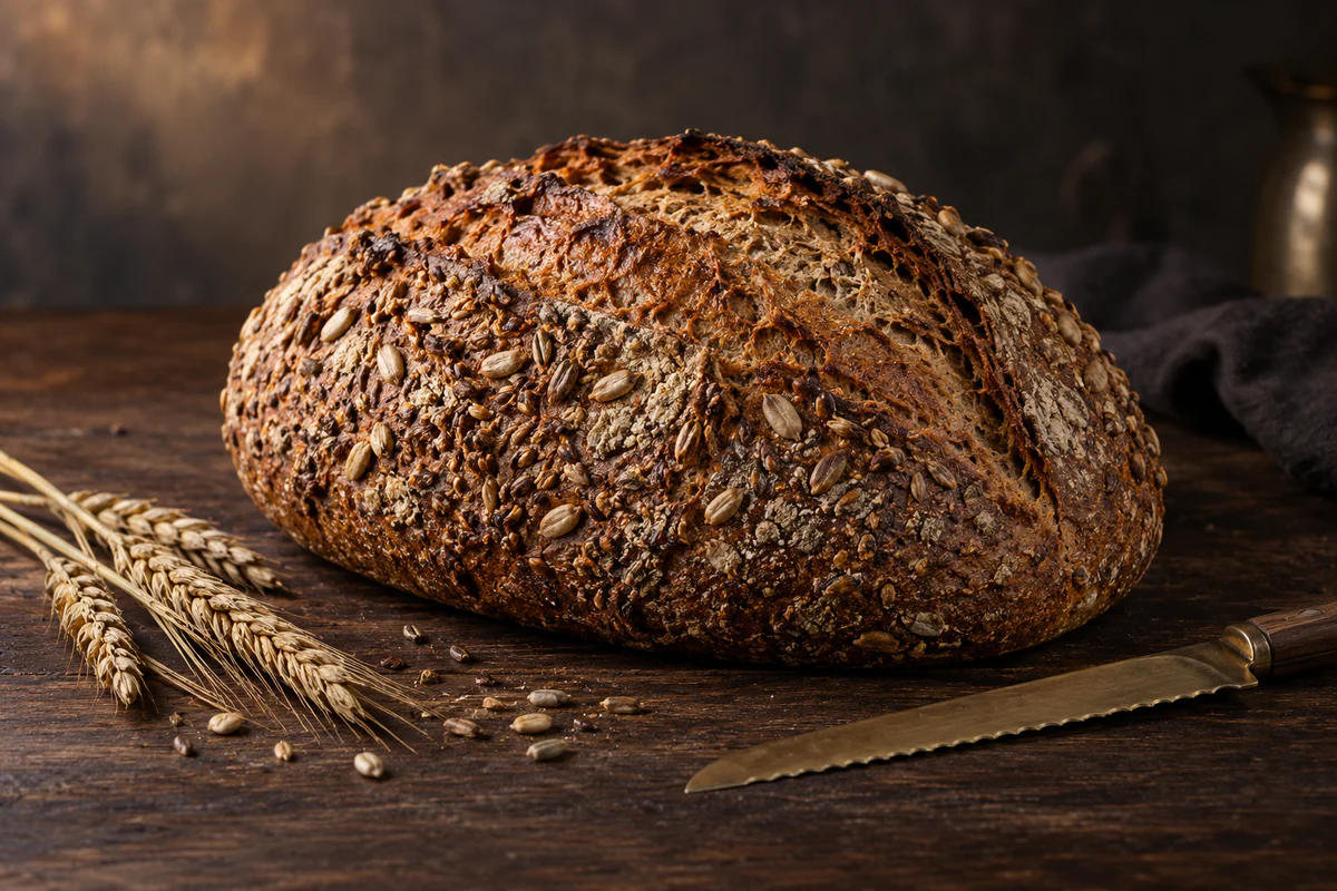 Dunkles Sauerteig-Roggenbrot